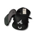 Atlanta Braves Black Adjustable Flat Brim MLB Snapback Cap