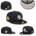 Atlanta Braves Fitted Hat with Classic White Logo - Navy Blue