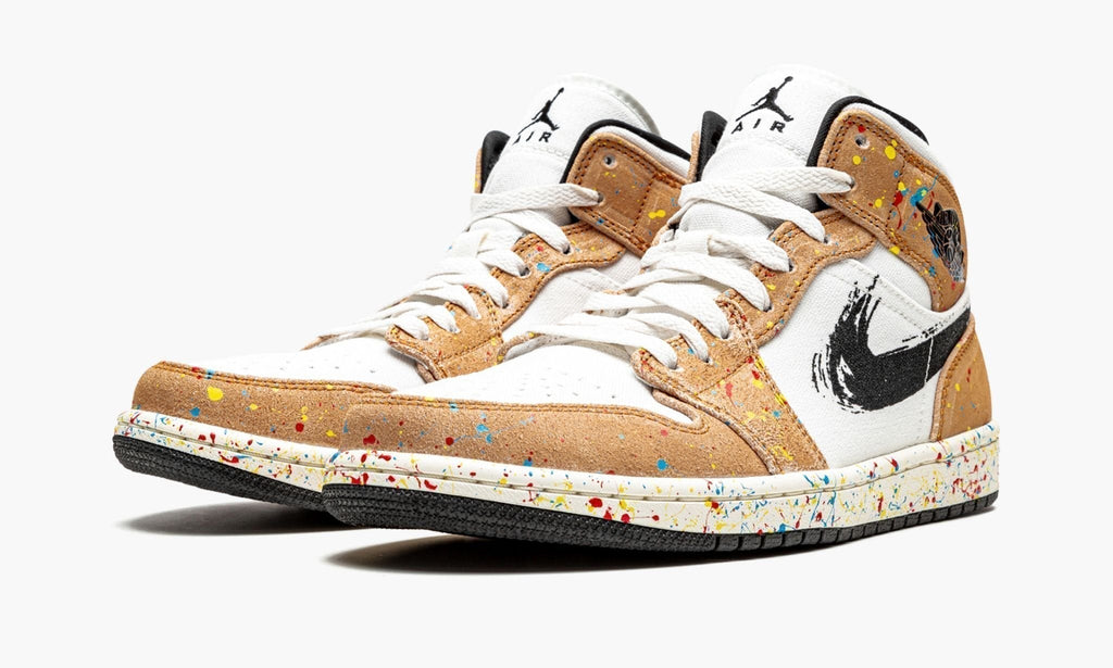 Air Jordan 1 Mid SE Brushstroke Sneakers