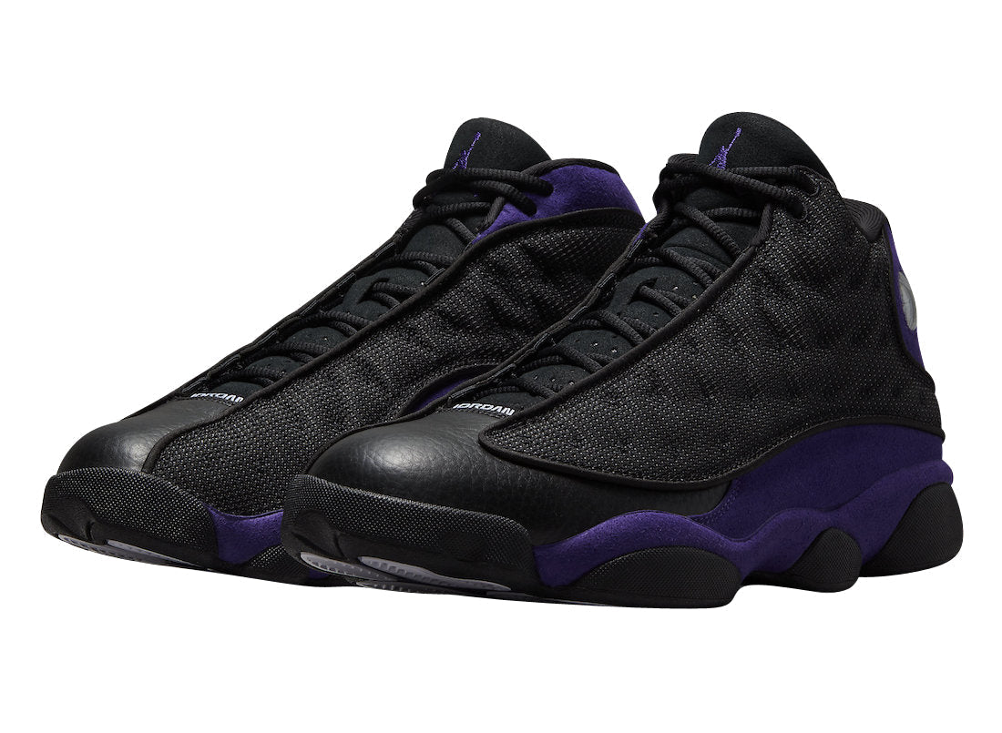Jordan 13 Black / Purple Sneakers