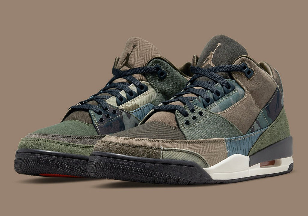 Jordan 3 Retro Patchwork Camo Sneakers
