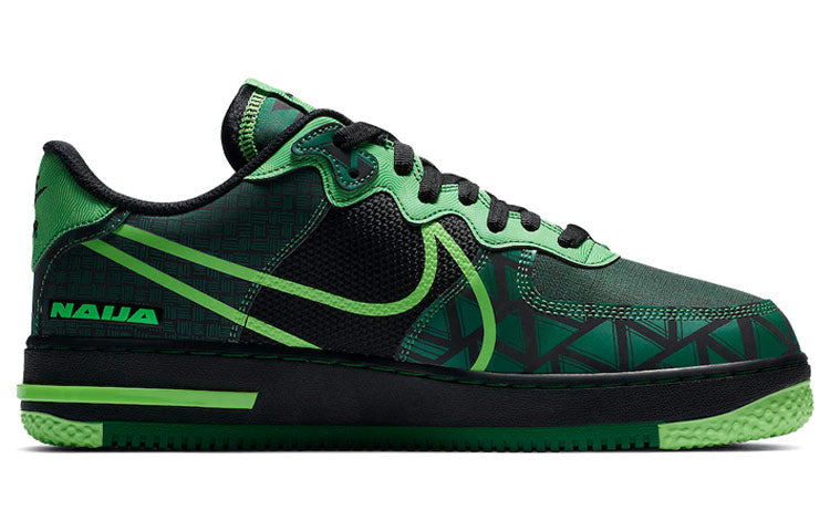 Nike Air Force 1 React Naija Green Sneakers